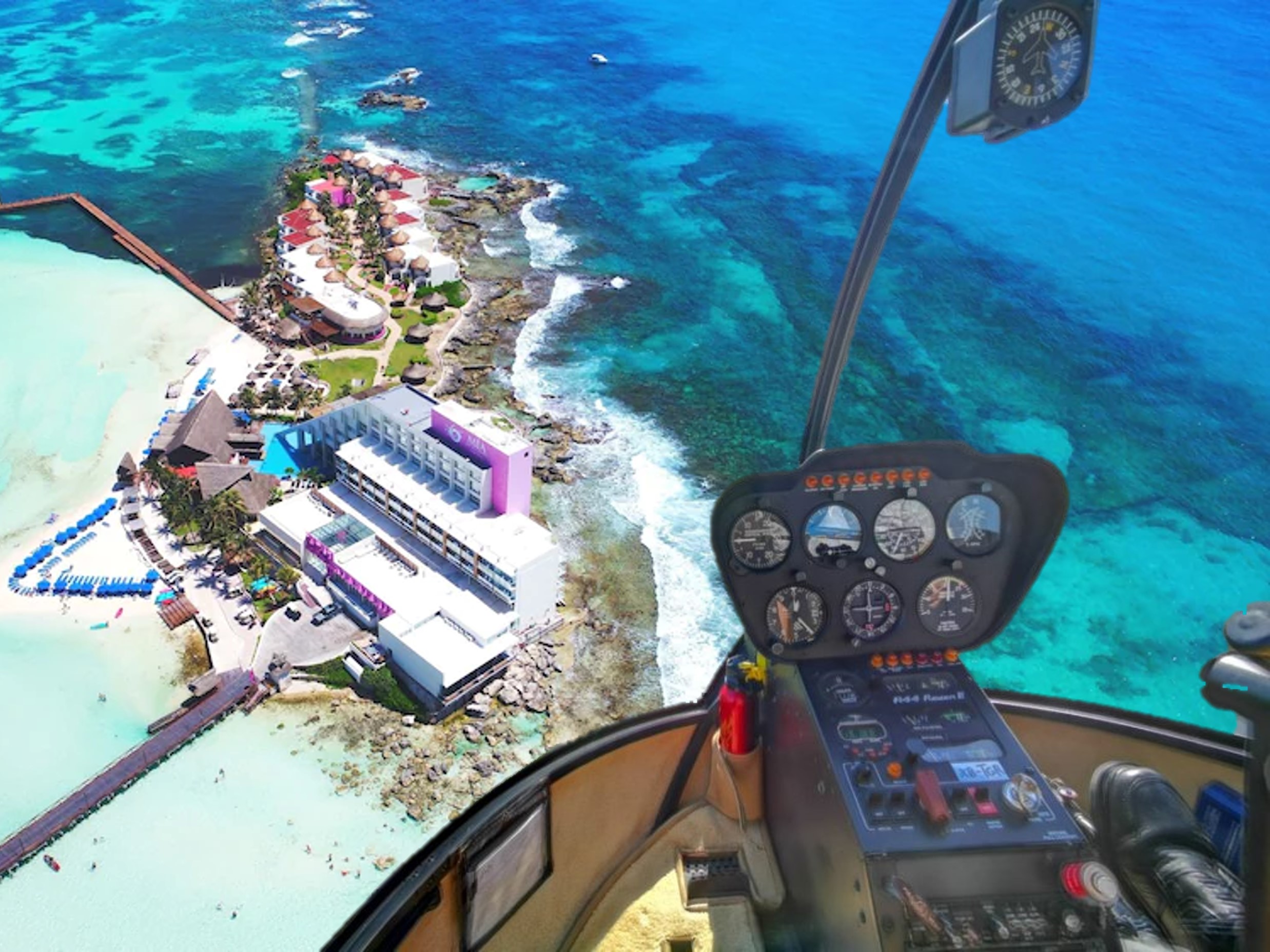 50-Minutes Cancun helicopter tour