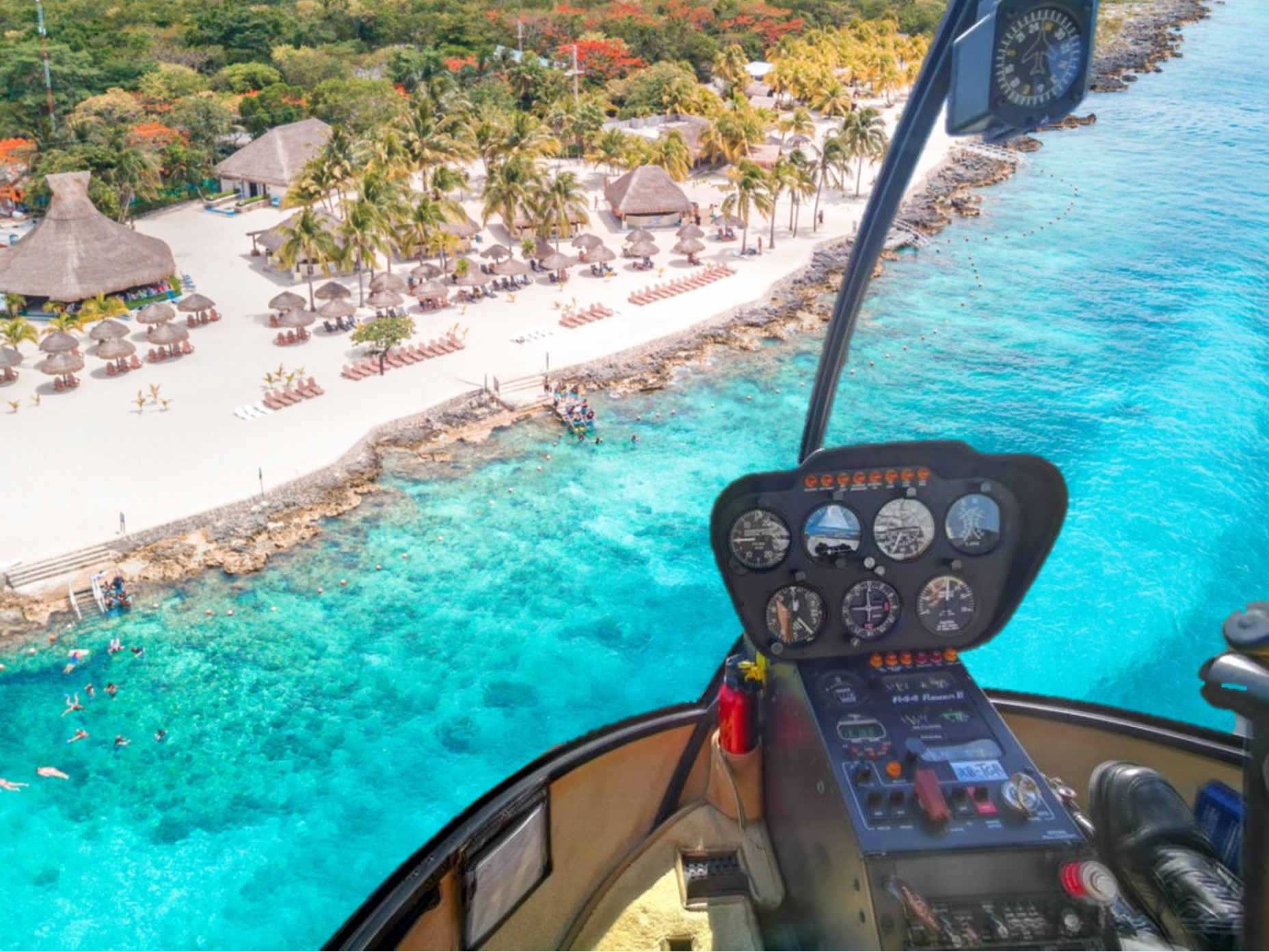 50-Minutes Cozumel helicopter tour