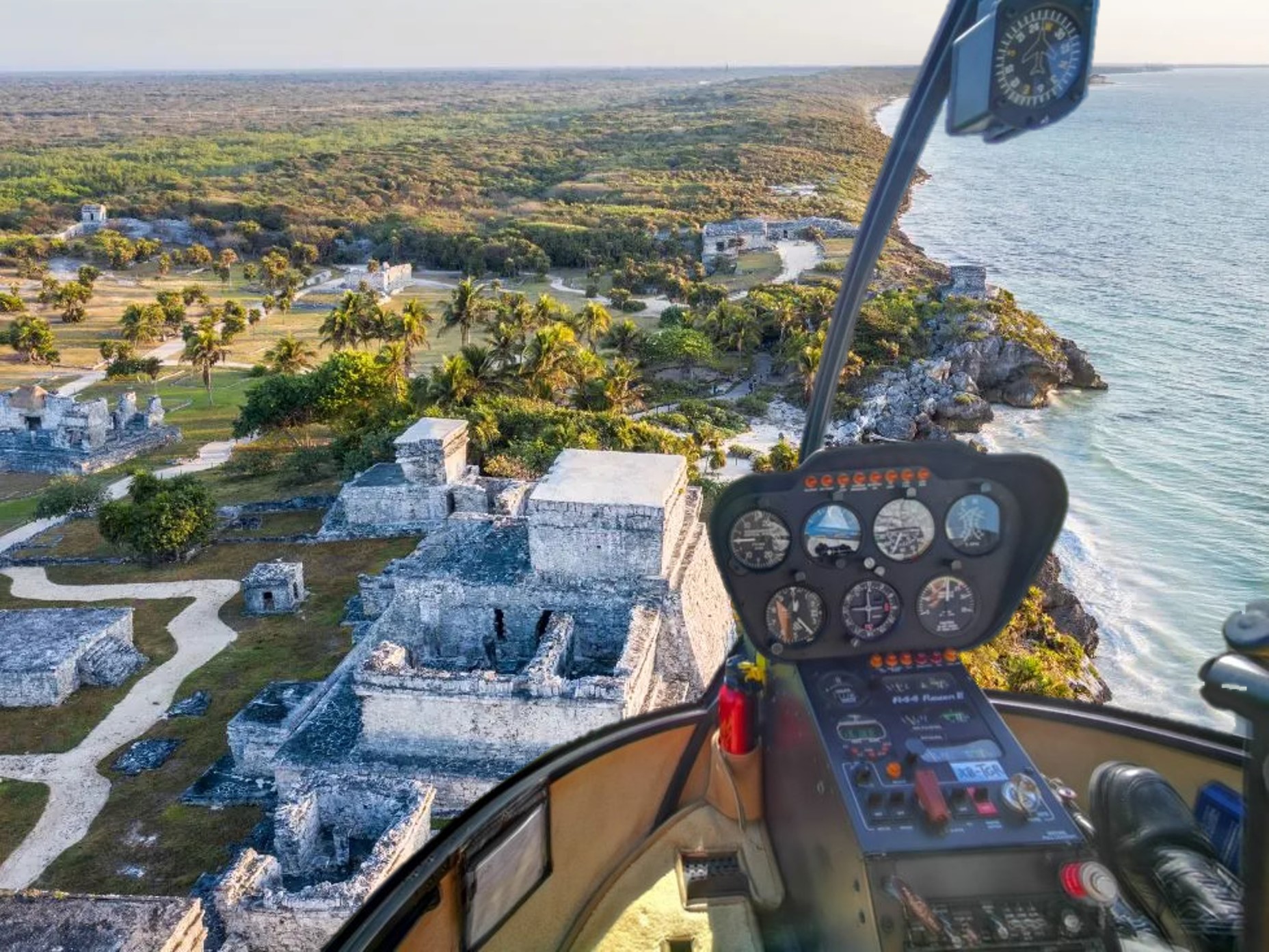 75-Minutes Tulum helicopter transfer