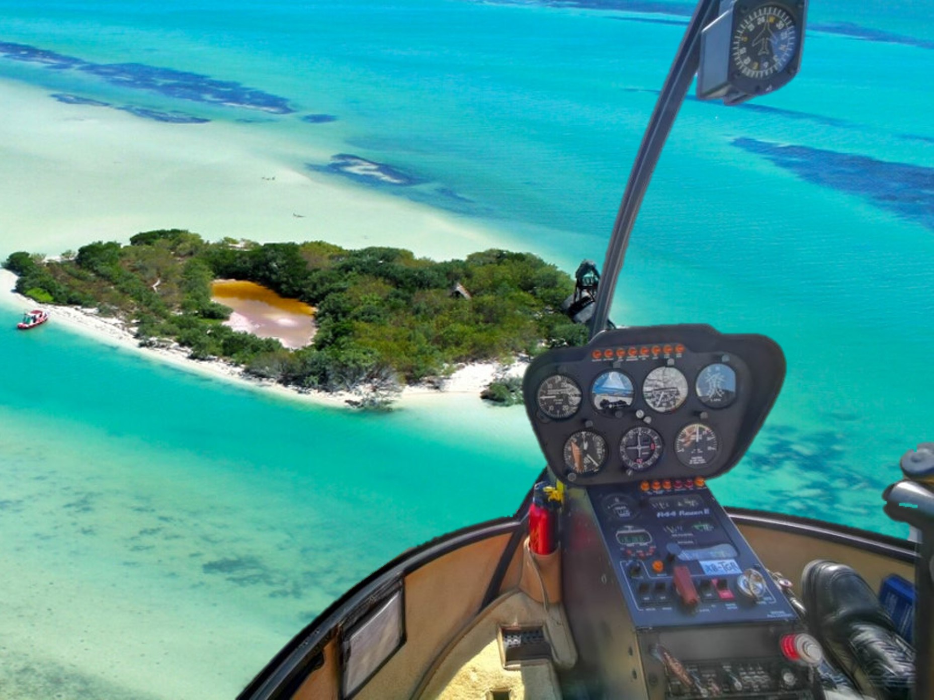 75-Minutes Holbox helicopter transfer