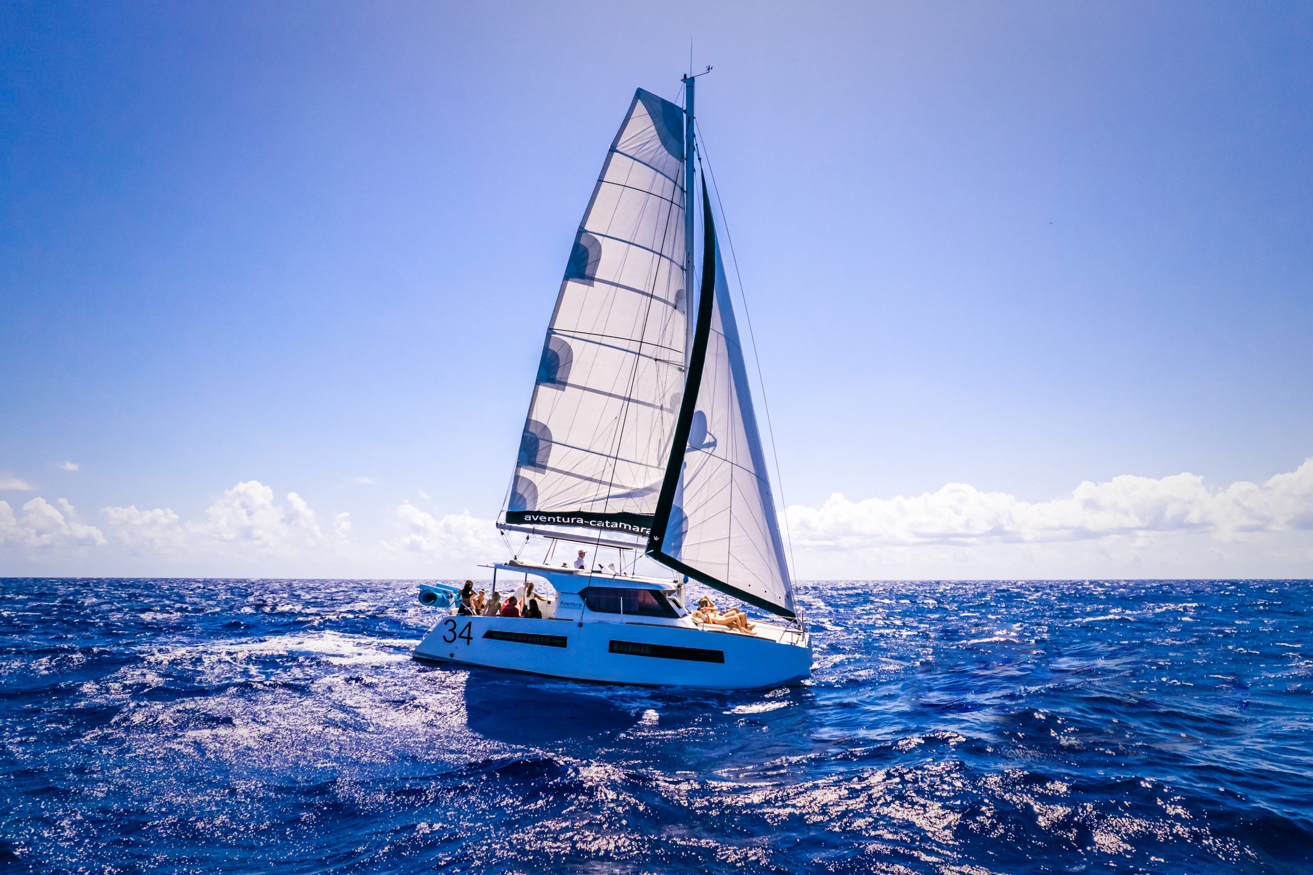 34 Aventura Catamaran yacht rental in tulum by Riviera Charters 22
