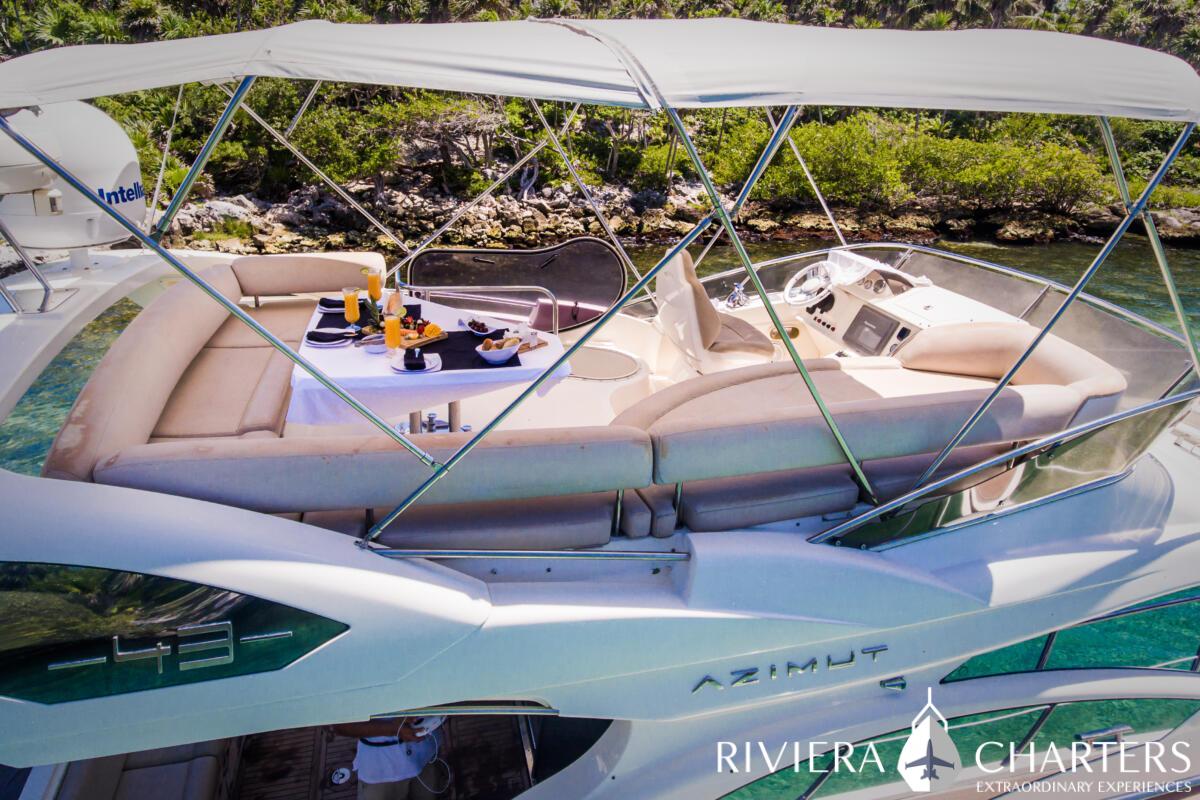 43-Ft-Azimut-Yacht-Tulum-and-Riviera-Maya-yacht-rental-and-bachelorette-party-by-Riviera-Charters-19