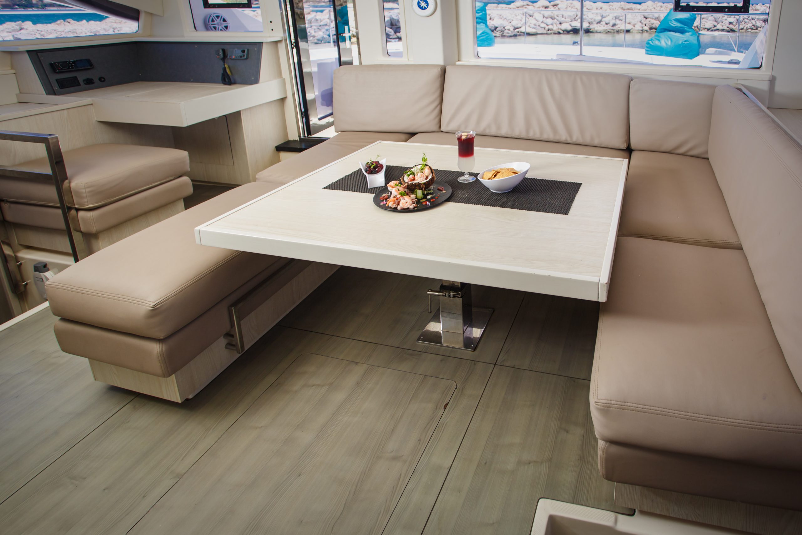 51 Ft Leopard Catamaran yacht rental in Tulum by Riviera Charters 25