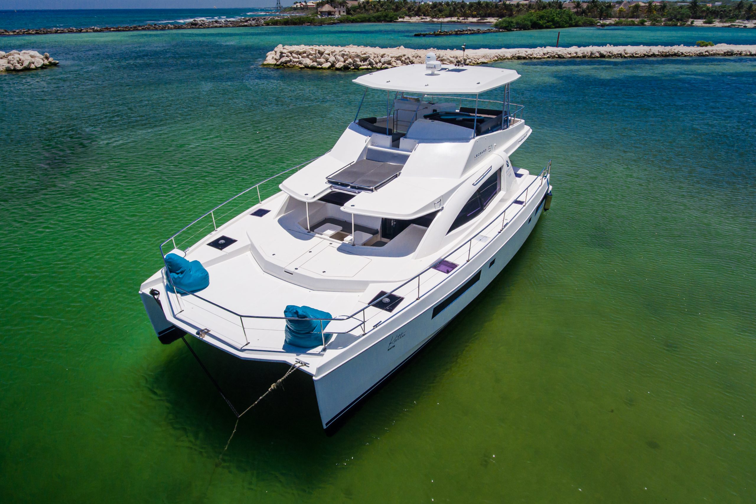 51 Ft Leopard Catamaran yacht rental in Tulum by Riviera Charters 32