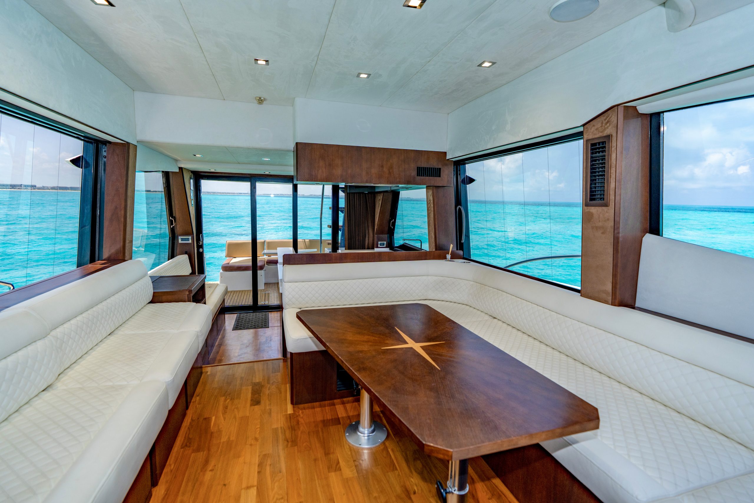 55 Ft Galeon with flybridge Cancun yacht rental in Cancun by Riviera Charters 19