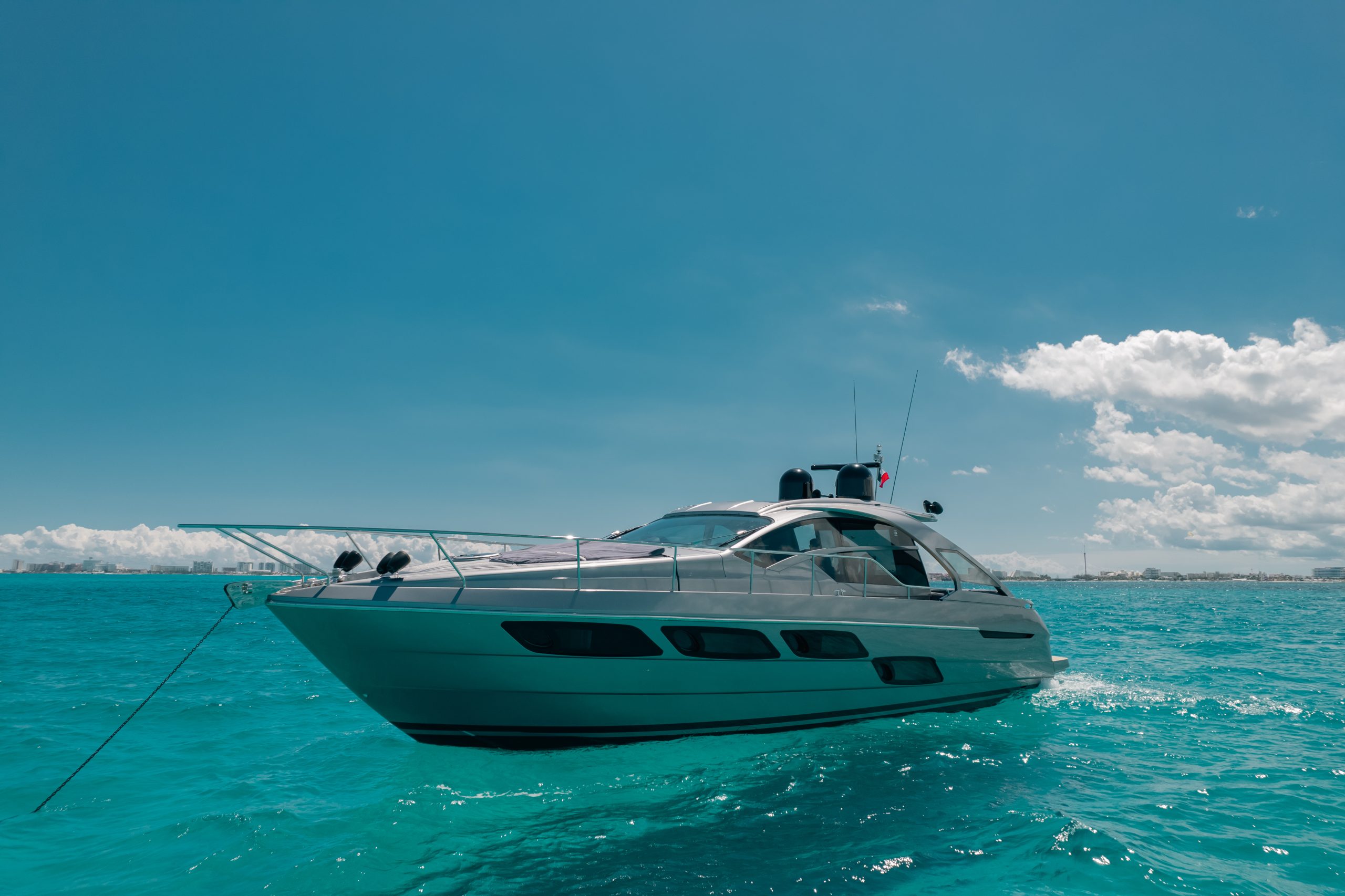 56 Ft Pershing yacht rental in Cancun by Riviera Charters (2)