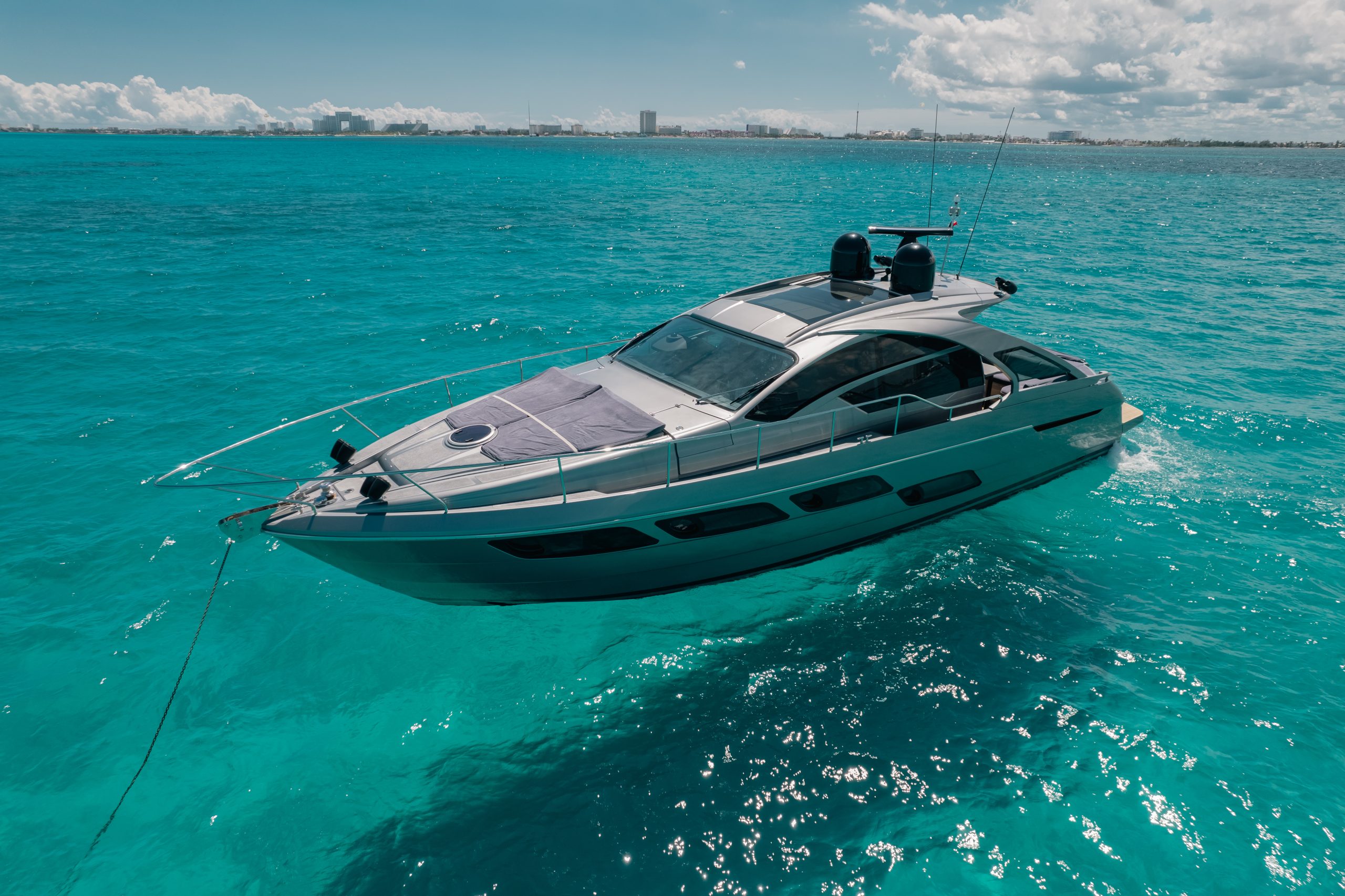 56 Ft Pershing yacht rental in Cancun by Riviera Charters (26)