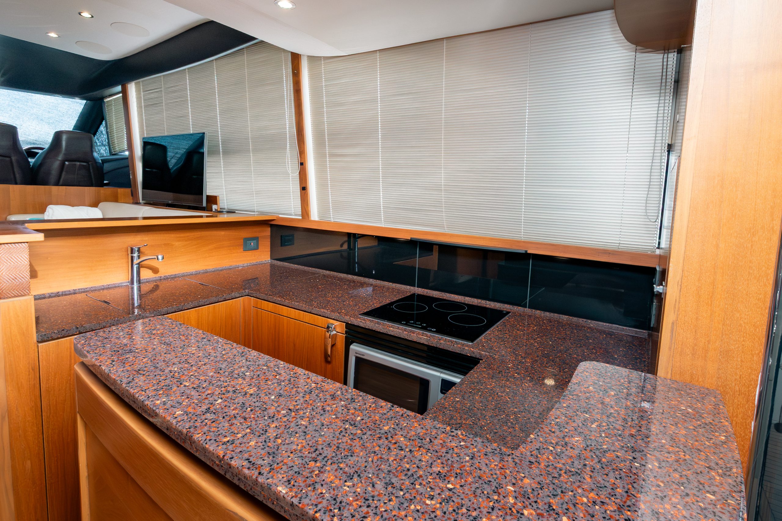 56 Ft Princess yacht rental in Cancun Riviera Charters (12)