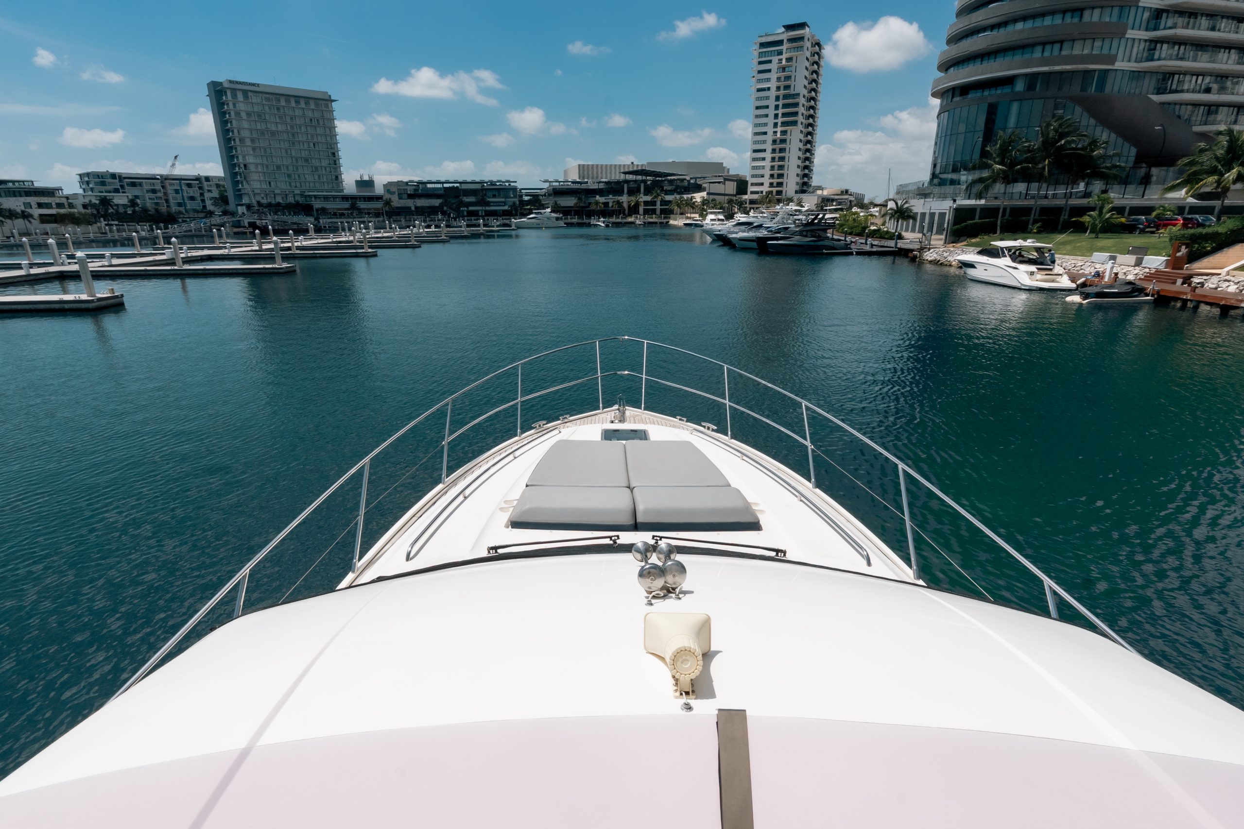 56 Ft Princess yacht rental in Cancun Riviera Charters (36)