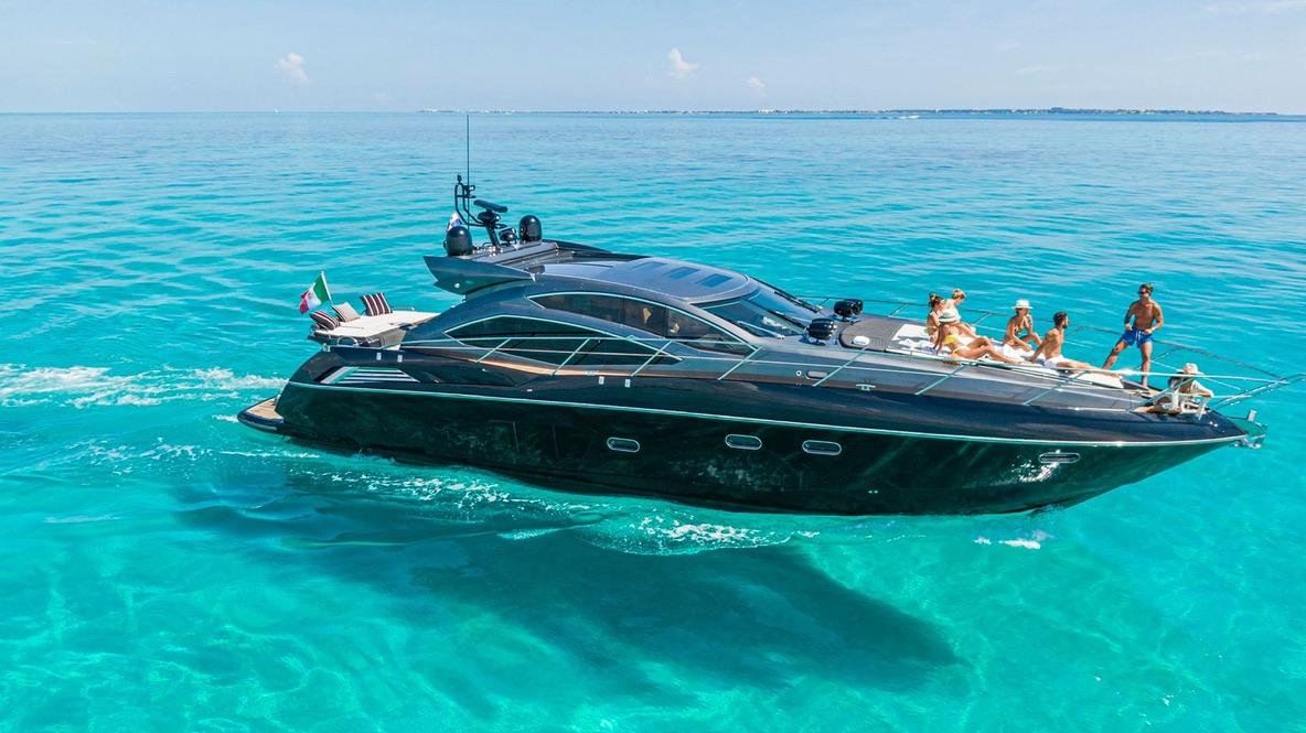 64 Ft Sunseeker Predator Cancun yacht rental in Cancun and Isla Mujeres 11