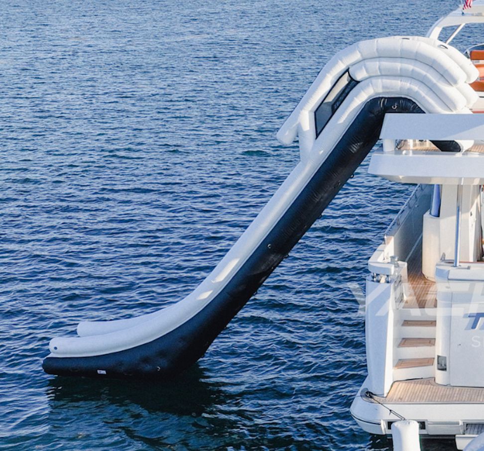 Floating Water Slide Experience yacht rental in Cancun and Tulum 3