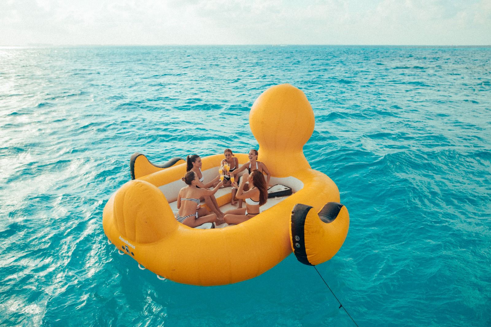 Floating duck yacht rental in Cancun and Tulum 3