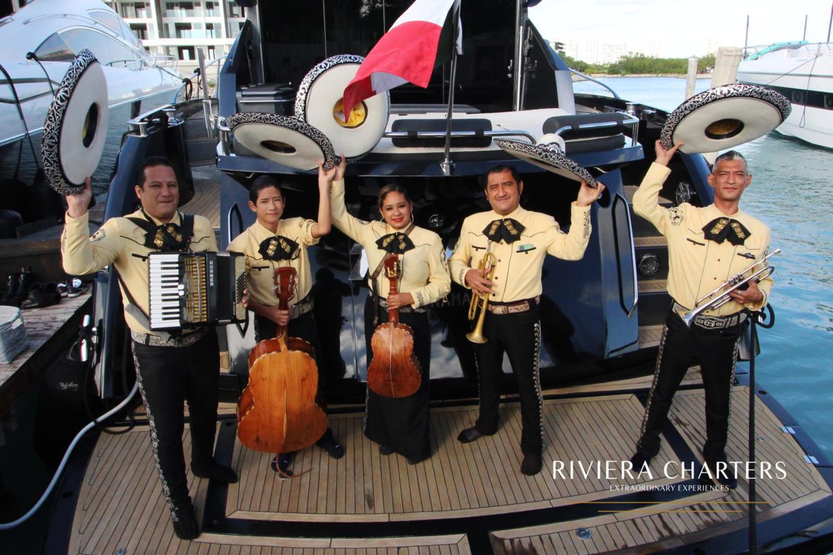 Yacht-music-onboard-Mariachi-band-in-Cancun-by-Riviera-Charters-1