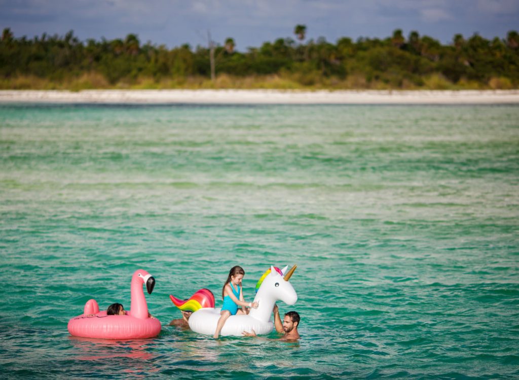 swimming in tulum