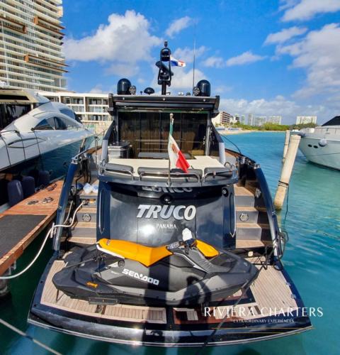64 Ft Sunseeker Predator yacht rental in Cancun by Riviera Charters 7