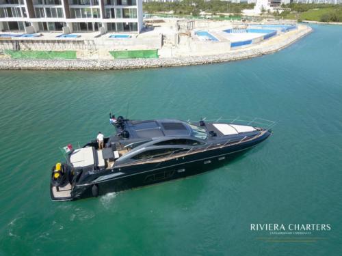 64 Ft Sunseeker Predator yacht rental in Cancun by Riviera Charters 3