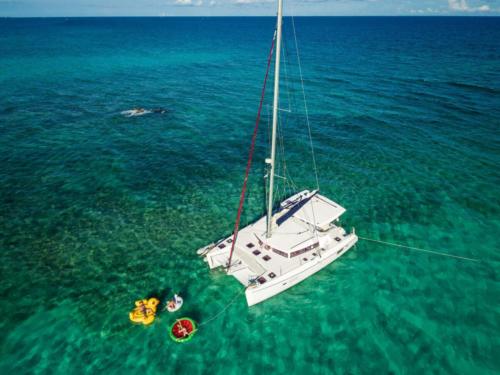 42 Ft Lagoon catamaran yacht rental in Tulum and Puerto Aventuras by Riviera Charters 5