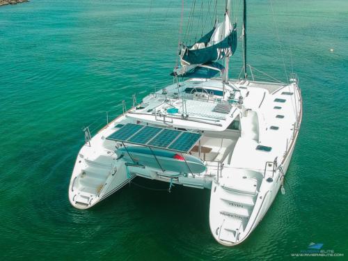 44 Ft Lagoon Catamaran yacht rental in Tulum and Puerto Aventuras by Riviera Charters 2