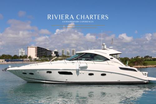 47 Ft Sea Ray Sundancer yacht rental in Cancun by Riviera Charters 19