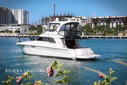 50-Ft-Sea-Ray-with-flybridge-yacht-rental-in-Cancun-and-Isla-Mujeres-by-Riviera-Charters-013