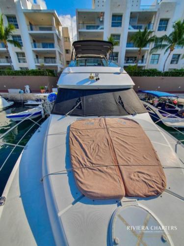 55 Ft Carver yacht renal in Cancun byRiviera charters 29