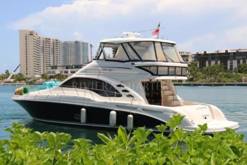 58-Ft-Sea-Ray-with-flybridge-yacht-rental-in-Cancun-and-Isla-Mujeres-by-Riviera-Charters-11