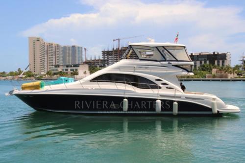 58-Ft-Sea-Ray-with-flybridge-yacht-rental-in-Cancun-and-Isla-Mujeres-by-Riviera-Charters-12