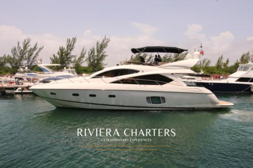 64-Ft-Sunseeker-Manhattan-with-flybridge-in-Cancun-and-Isla-Mujeres-by-Riviera-Charters-39
