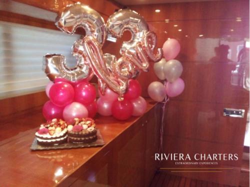 Cake and yacht riviera charters in Cancun and Tulum