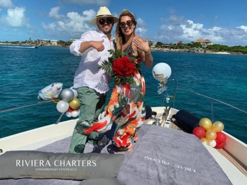 Cancun and Tulum wedding proposal 1 by Riviera Charters