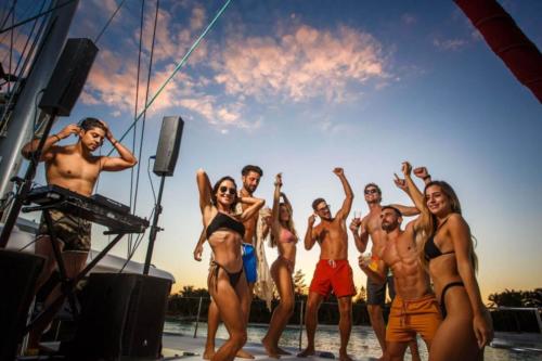 Dj yacht party in Tulum and Puerto Avenutras by Riviera Charters 39