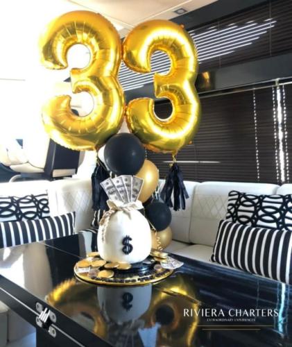 yacht balloons decoration by Riviera Cahrters 2